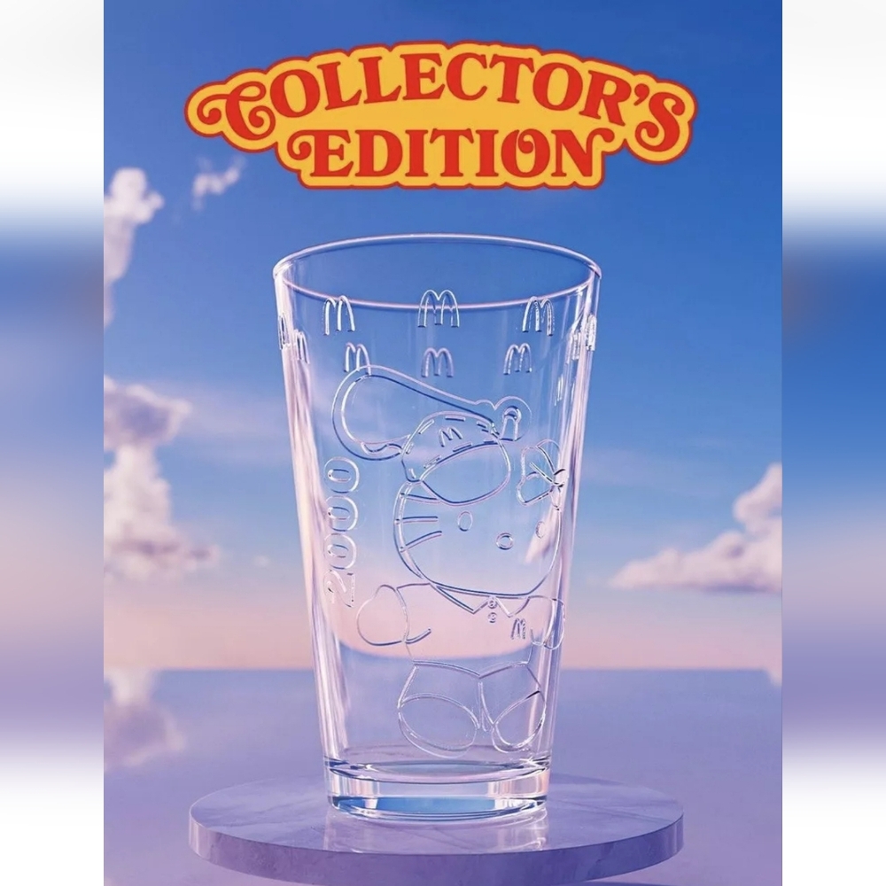 McDonald's Happy Meal Glass Hello Kitty Snoopy Cup Unopened NWT